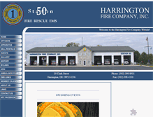 Tablet Screenshot of harringtonfireco.com